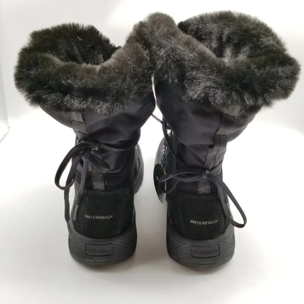 Columbia Womens‎ Slopeside Village Omni-Heat Hi Snow Boots Size 7  8 Black/Mud